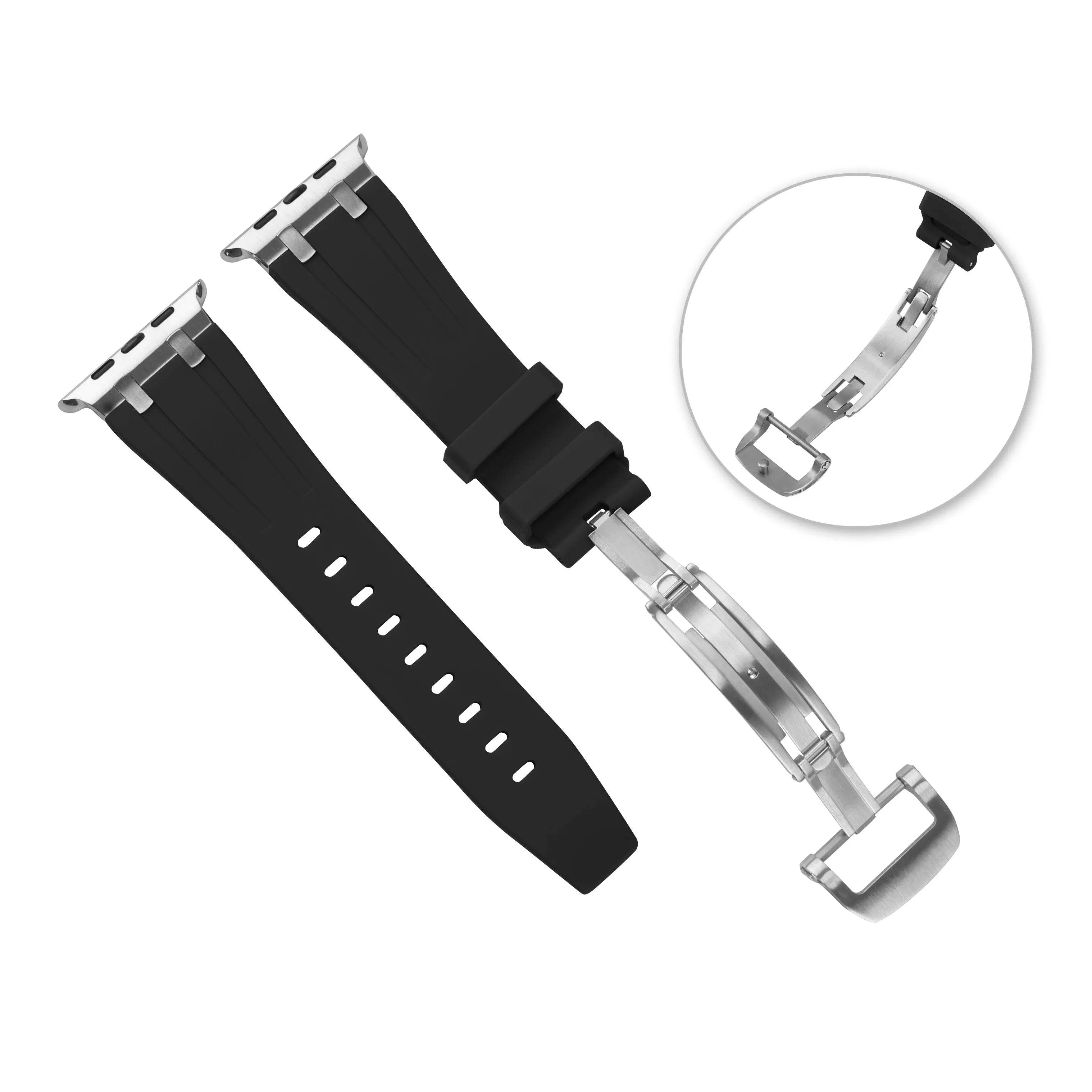 Liquid Silicone Sports Oak Butterfly Watch-buttom Strap - www.Shopthatapp.com