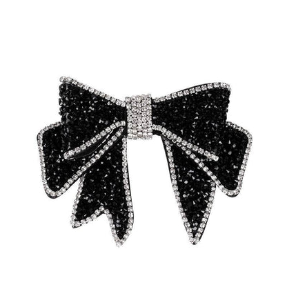 Spring Rhinestone Bow Hair Clip Barrette - www.Shopthatapp.com