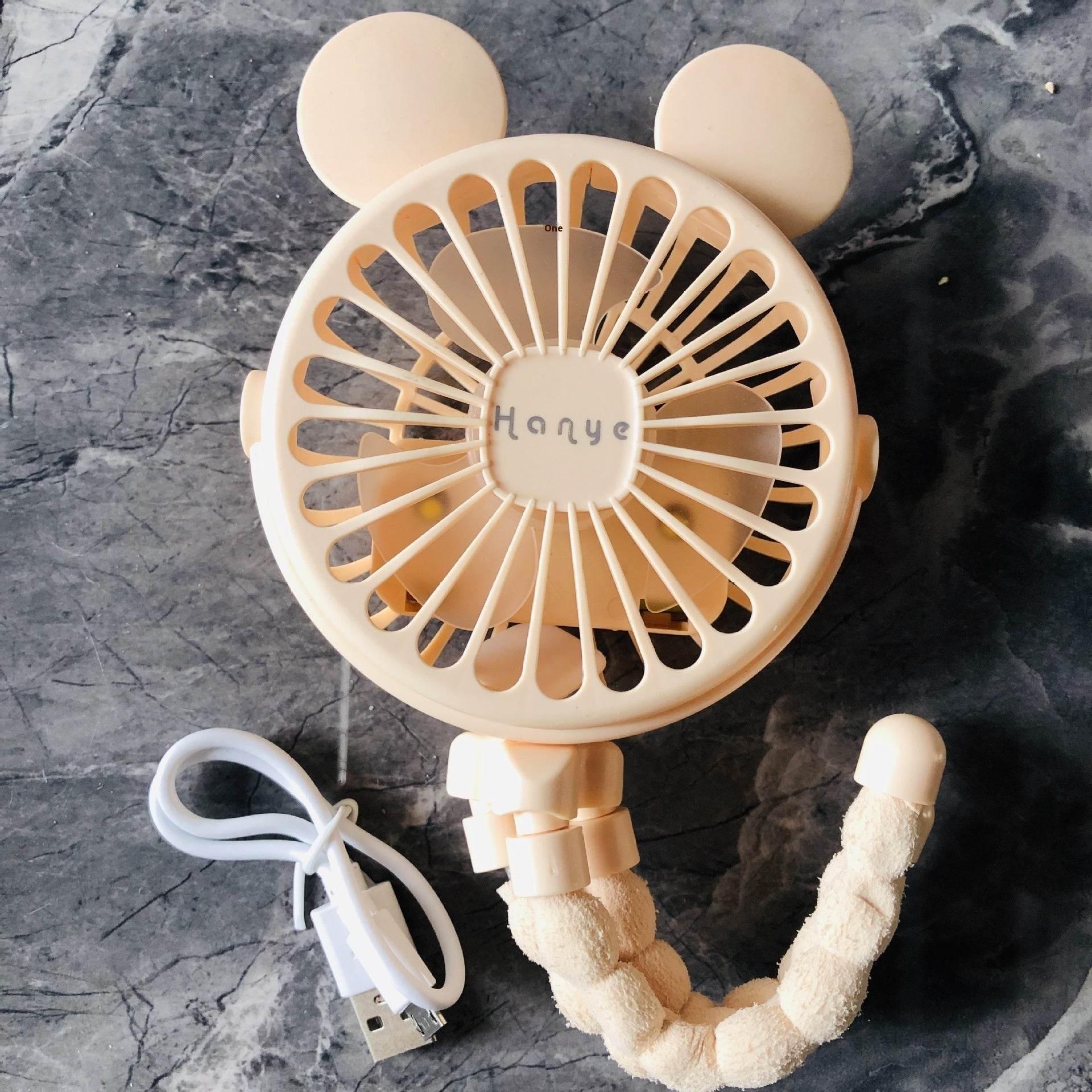 USB Powered summer heat Handheld fan with stand and Night light - www.Shopthatapp.com