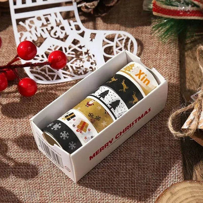 Creative Christmas Gift And Paper Adhesive Tape Journal Tape Christmas Decoration Material Cute Christmas Tape - www.Shopthatapp.com