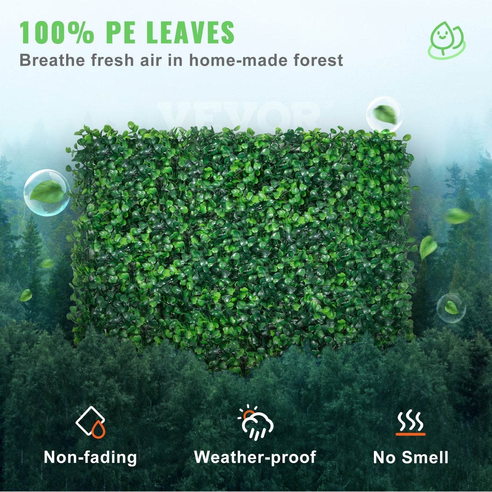 24 pcs 20 x 20 Artificial Boxwood Hedge Wall Green Panel - www.Shopthatapp.com