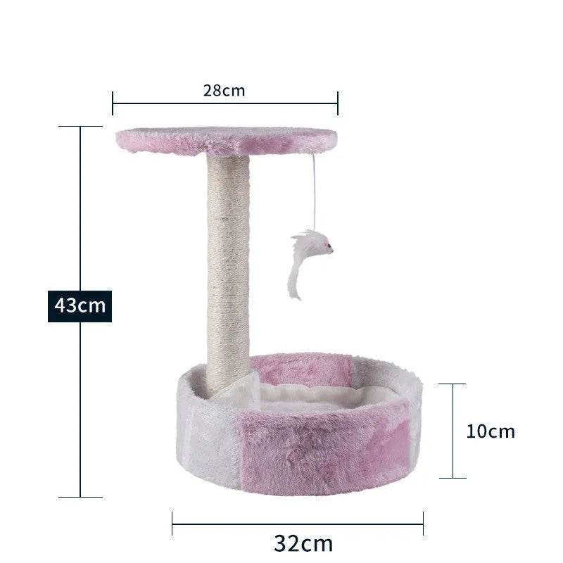 Cat Climbing Frame Litter Tree Integrated Grab - www.Shopthatapp.com