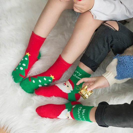 Children's Fashion Simple Mid-calf Christmas Stockings - www.Shopthatapp.com