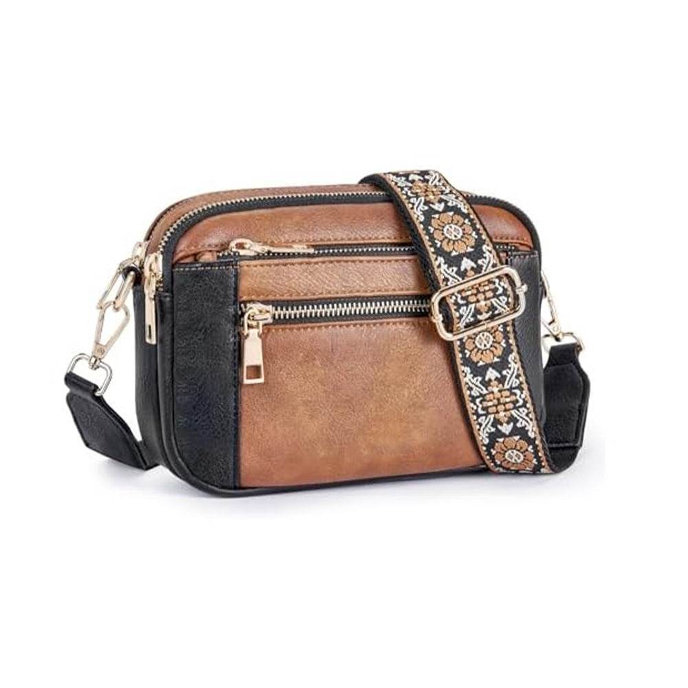 Daily Matching PU Leather Business Commute Zipper Crossbody Bags for women - www.Shopthatapp.com