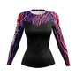 Printed Slim Fit Long Sleeve Workout Tops for Women - www.Shopthatapp.com