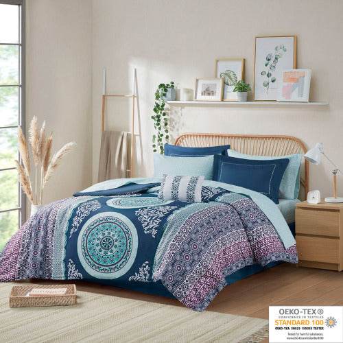 9pcs Queen bed set Boho Comforter Full bedding sets - www.Shopthatapp.com