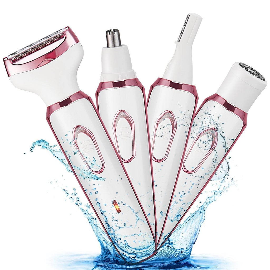 4 in 1 Painless Women Electric Hair Shaver trimmer for women - www.Shopthatapp.com
