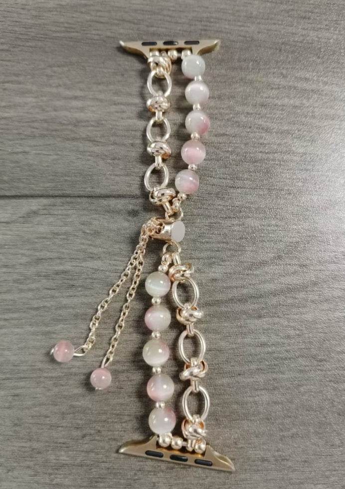 Women Fashion Smart watch Beaded Replacement Watch strap - www.Shopthatapp.com