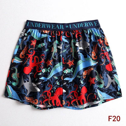 Cartoon Printed Cotton Men's Underwear Loose Boxer Short Breathable - www.Shopthatapp.com