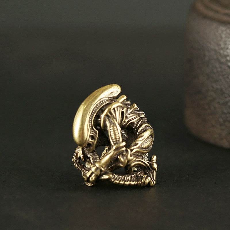 1 Pc Exquisite Antique Brass Chinese God Of Wealth Ornament - Attracts Abundance And Good Fortune With Powerful Fengshui Energy, Hand-Sculpted For Harmonious Balance - Ideal For Home, Office, Or Deskt - www.Shopthatapp.com