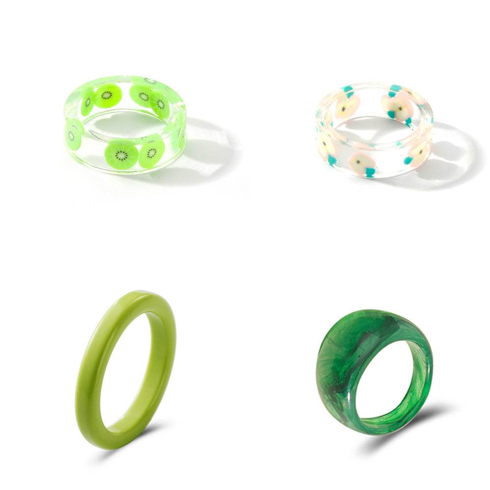 Fashion Transparent Resin Ring - www.Shopthatapp.com