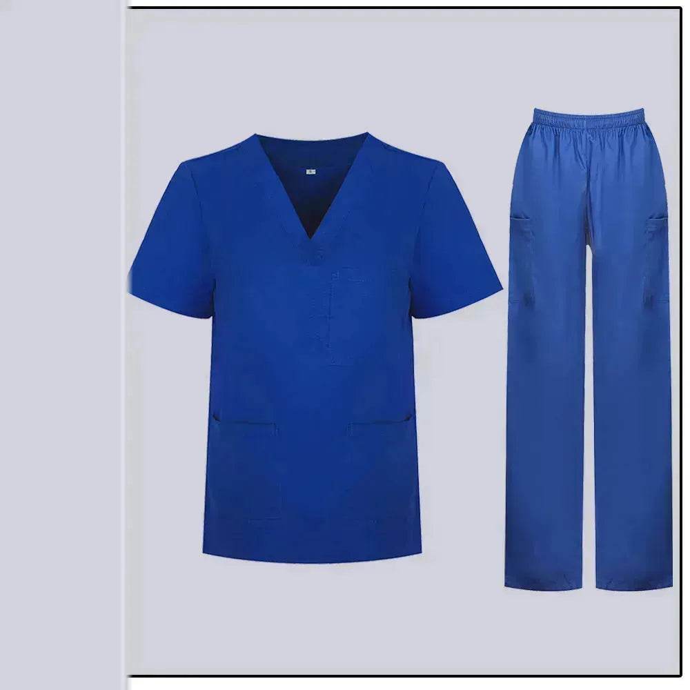 Women Nurse Uniform Female - Hospital Nurse Costume - V Neck Top Pants Set - www.Shopthatapp.com
