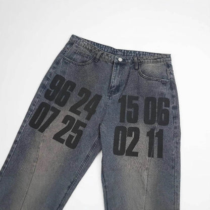 High Street American Washed Distressed Baggy Denim Baggy Jeans Pant Pant unisex - www.Shopthatapp.com