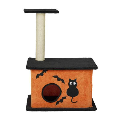 Halloween Inspired Cat Tree Tower Cat Tree For Indoor  With Spacious Cat Condo - www.Shopthatapp.com