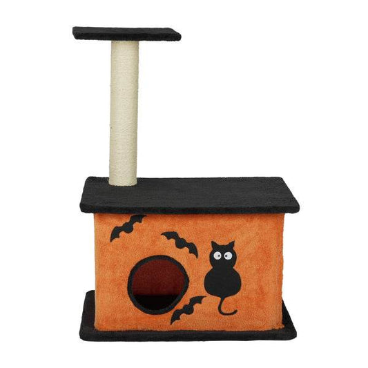 Halloween Inspired Cat Tree Tower Cat Tree For Indoor  With Spacious Cat Condo - www.Shopthatapp.com