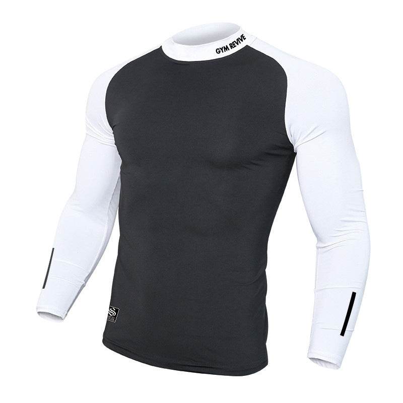 Muscle fit Long sleeve Gym shirt Sports Leisure Top for men - www.Shopthatapp.com