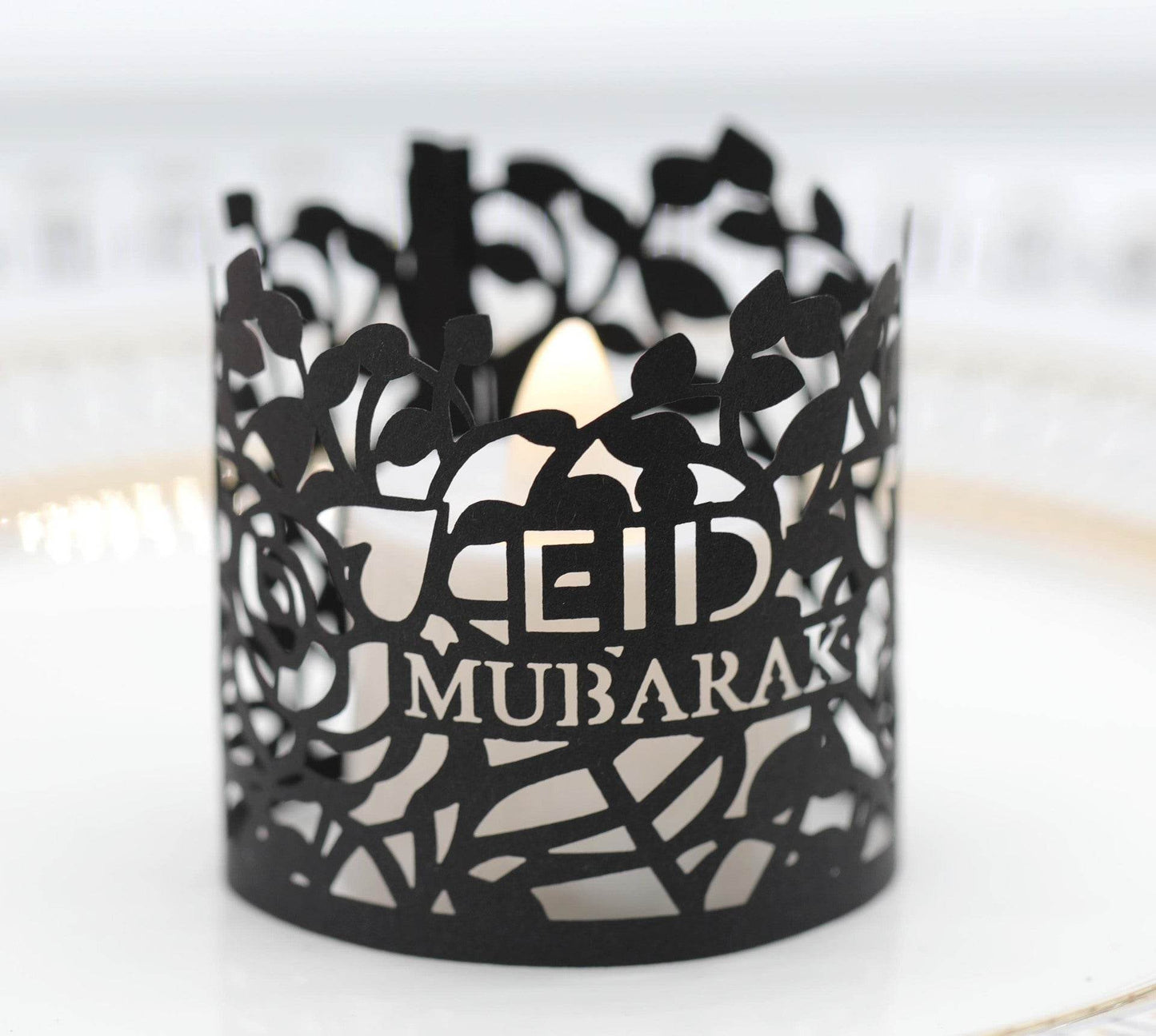 MOQ200 Ramadan Electronic Candle Lampshade Laser Cutout - www.Shopthatapp.com