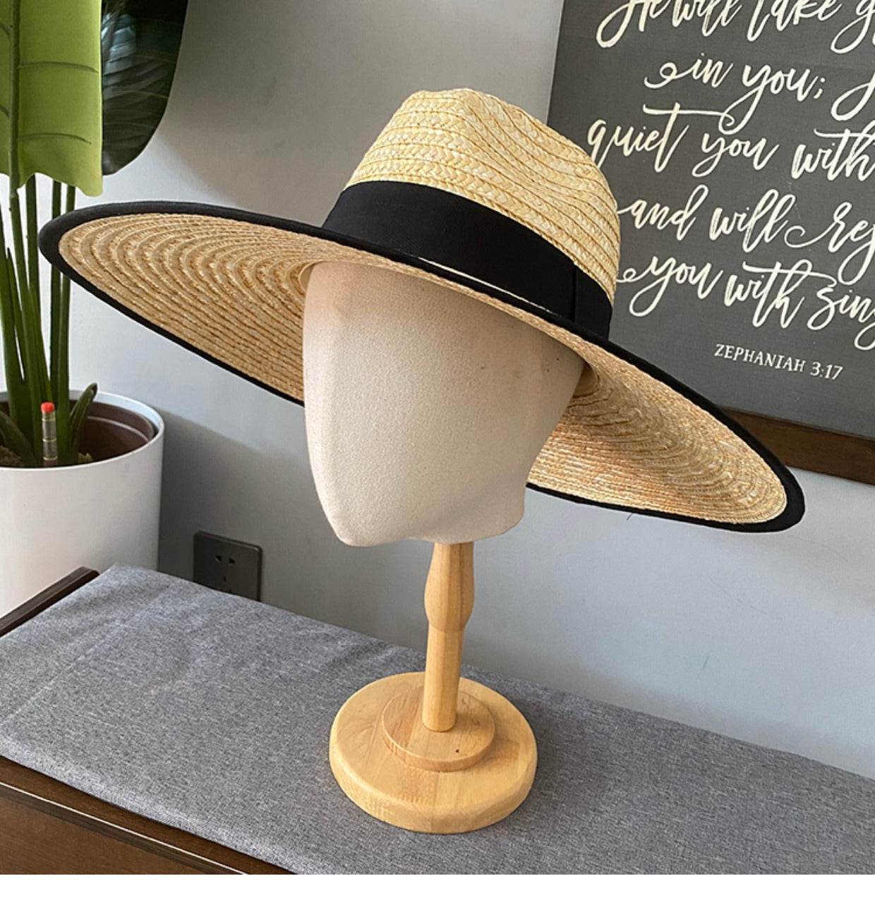 Summer Travel Leisure French Retro Hat Women's Top Wide Brim Straw Sun Hat for women - www.Shopthatapp.com
