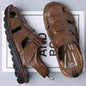Men's Leather Sandals Soft Bottom Non-slip - www.Shopthatapp.com