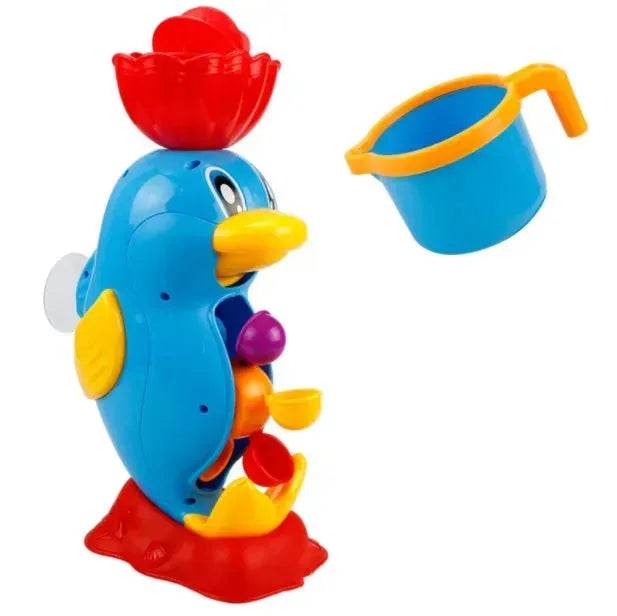 Bath toy duck waterwheel - www.Shopthatapp.com