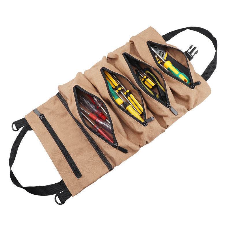 Car 16 Ann Canvas Tool Hanging Bag Car Storage Bag Electrician Bag Hardware Car Tool Bag - www.Shopthatapp.com