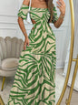 Off Shoulder Summer Maxi Dress Hollow out Cute Flowy dress - www.Shopthatapp.com