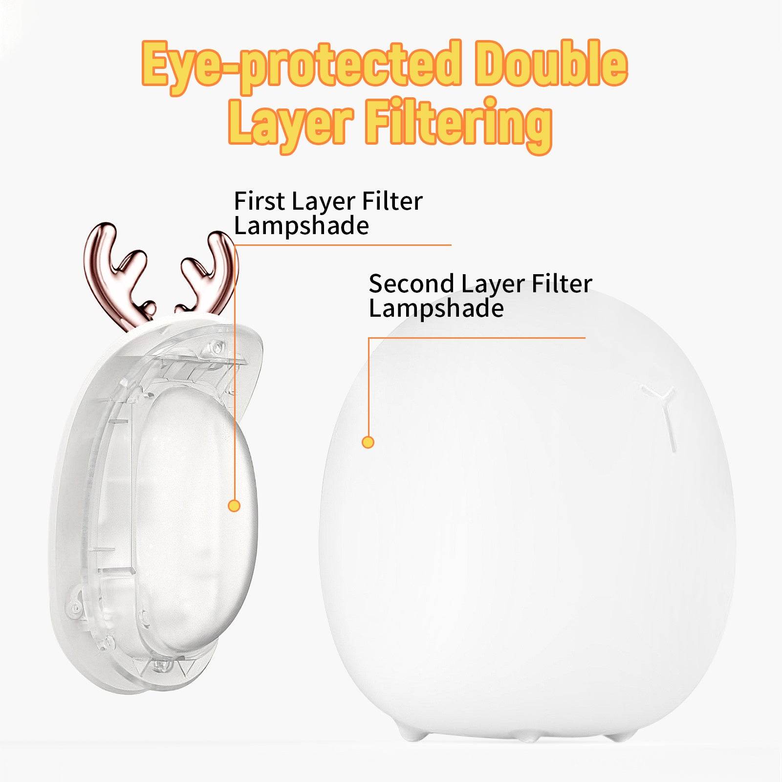 Baby Feeding, Adjustable, Creative, Rabbit, Elk Touch Light, Clap Light, Small Electric Light, Soft Baby Lamp toy - www.Shopthatapp.com