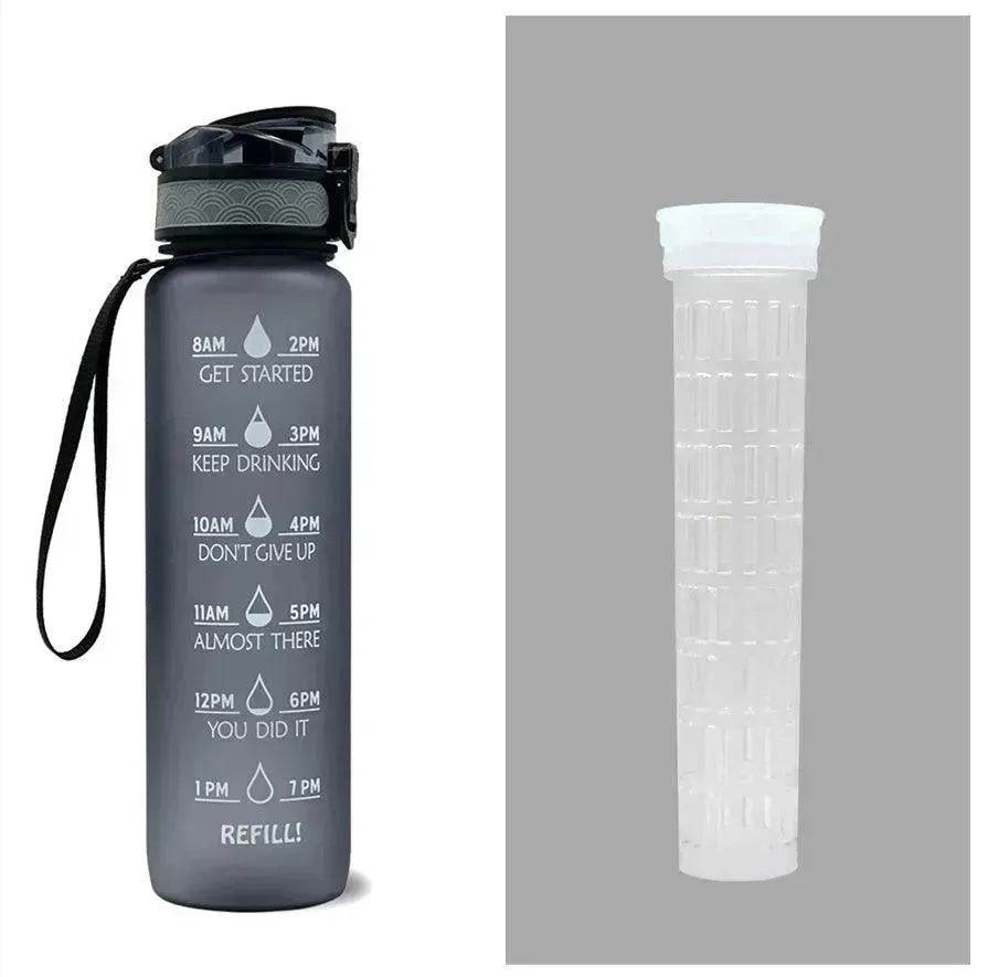 1L Tritan Hydrated Water Bottle for Sport Fitness