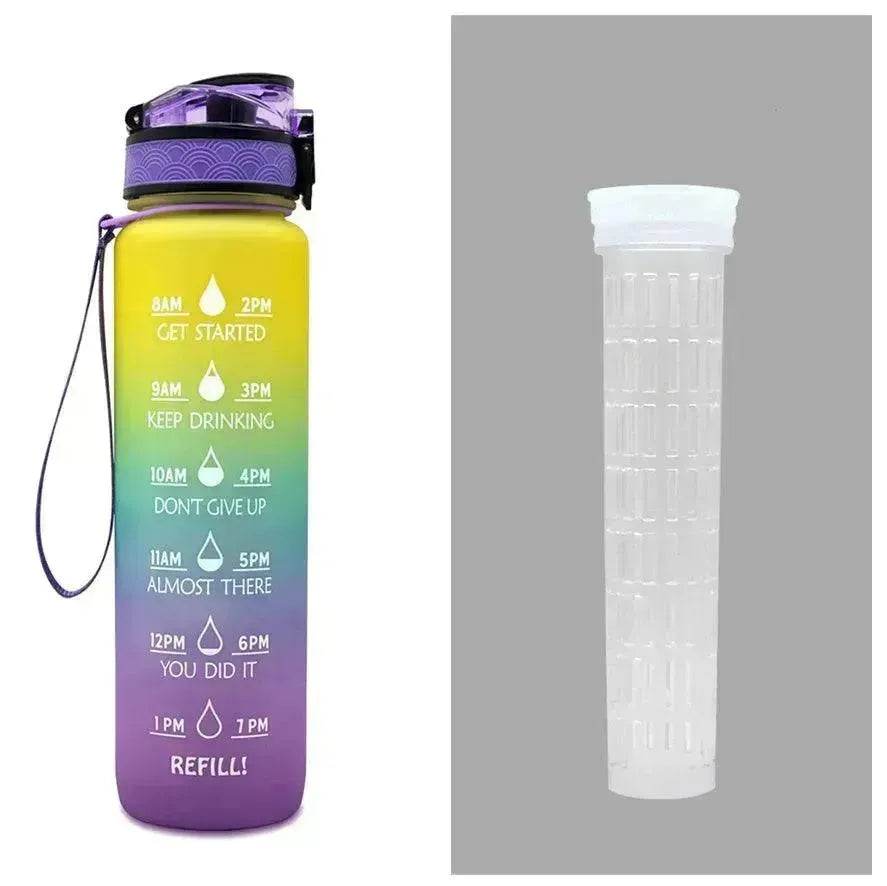 1L Tritan Hydrated Water Bottle for Sport Fitness