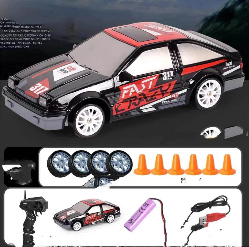 2.4G Drift Rc Car 4WD RC Drift Car Toy Remote Control GTR Model AE86 Vehicle Car RC Racing Car Toy For Children Christmas Gifts - www.Shopthatapp.com
