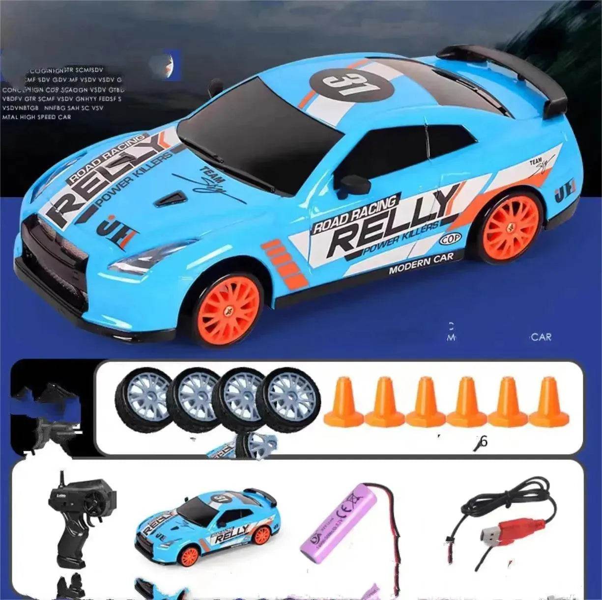 2.4G Drift Rc Car 4WD RC Drift Car Toy Remote Control GTR Model AE86 Vehicle Car RC Racing Car Toy For Children Christmas Gifts - www.Shopthatapp.com