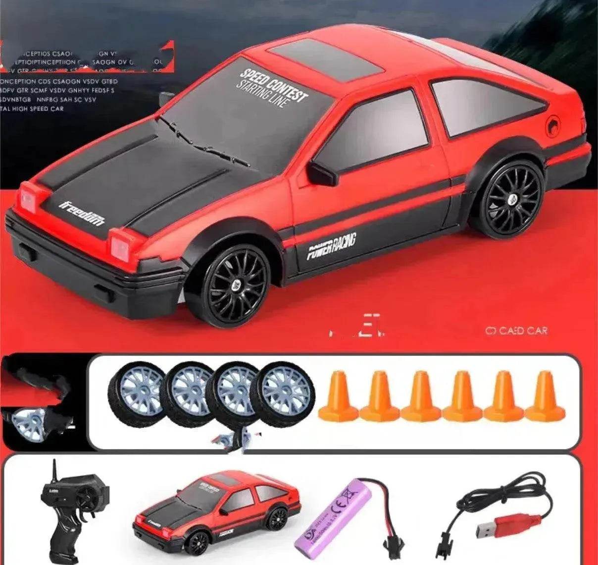 2.4G Drift Rc Car 4WD RC Drift Car Toy Remote Control GTR Model AE86 Vehicle Car RC Racing Car Toy For Children Christmas Gifts - www.Shopthatapp.com
