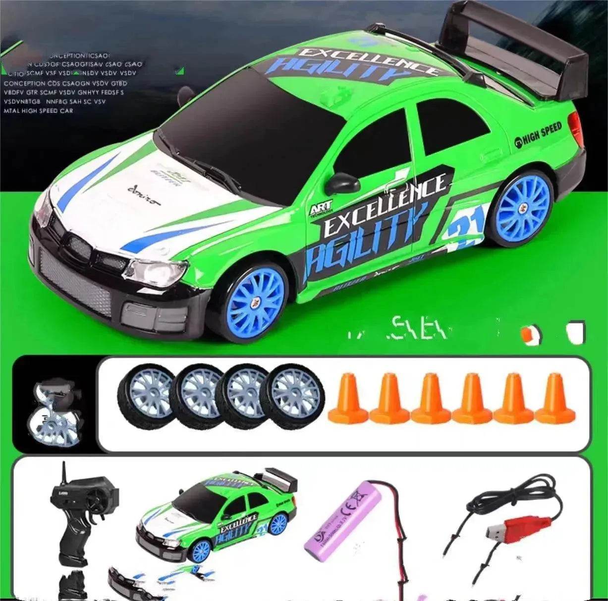 2.4G Drift Rc Car 4WD RC Drift Car Toy Remote Control GTR Model AE86 Vehicle Car RC Racing Car Toy For Children Christmas Gifts - www.Shopthatapp.com
