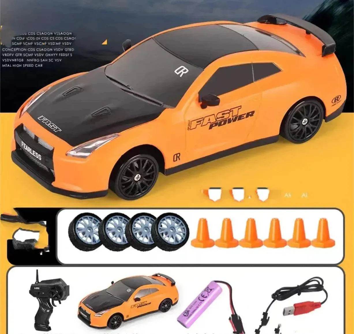2.4G Drift Rc Car 4WD RC Drift Car Toy Remote Control GTR Model AE86 Vehicle Car RC Racing Car Toy For Children Christmas Gifts - www.Shopthatapp.com