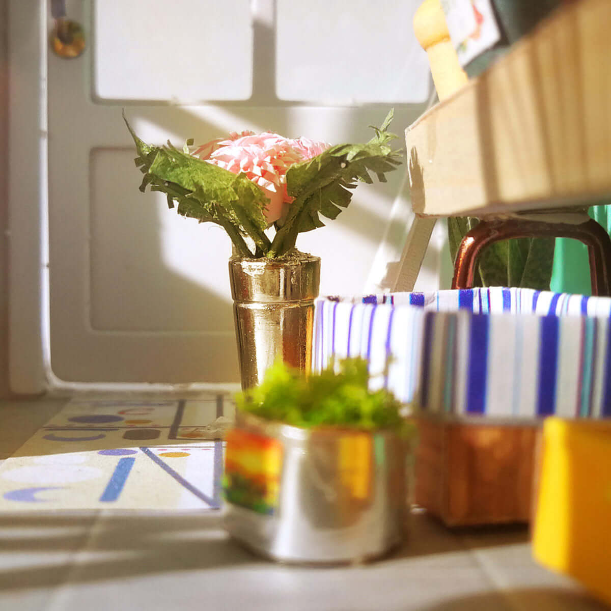 Elegant 1:24 DIY Miniature Balcony Dollhouse Kit - www.Shopthatapp.com