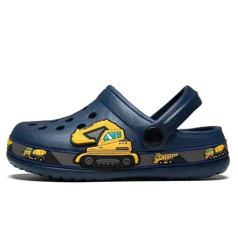 2-6y Kids Summer Boys Girls Sandals Flat Heel Cartoon Soft Bottom Beach Slippers Children Garden Shoes - www.Shopthatapp.com