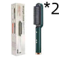 2-In-1 Hair Straightener Hot Comb - Dual-Use Rotating Electric Brush - www.Shopthatapp.com