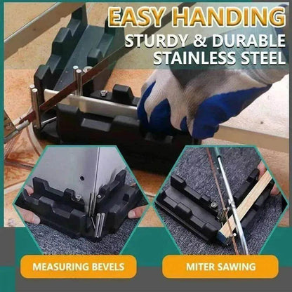 2 In 1 Miter Measuring Cutting Tool - Measuring And Sawing Miter Angles Cutting Tool - www.Shopthatapp.com #