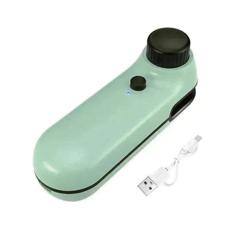 2-in-1 Mini Bag Sealer & Cutter: Rechargeable Heat Seal - www.Shopthatapp.com