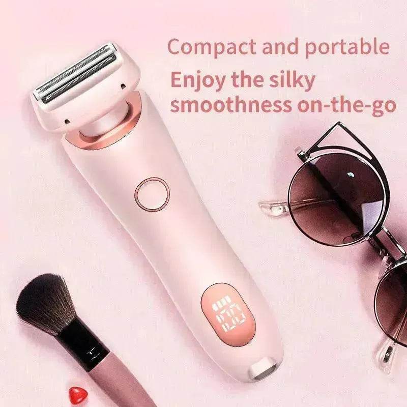 2 In 1 best epilator for women USB Rechargeable smooth glide Hair Remover Electric Shaver - www.Shopthatapp.com