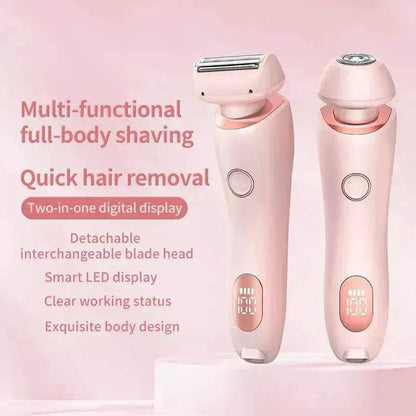 2 In 1 best epilator for women USB Rechargeable smooth glide Hair Remover Electric Shaver - www.Shopthatapp.com