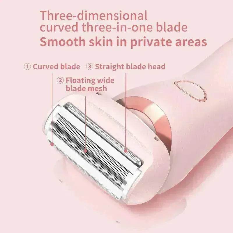 2 In 1 best epilator for women USB Rechargeable smooth glide Hair Remover Electric Shaver - www.Shopthatapp.com