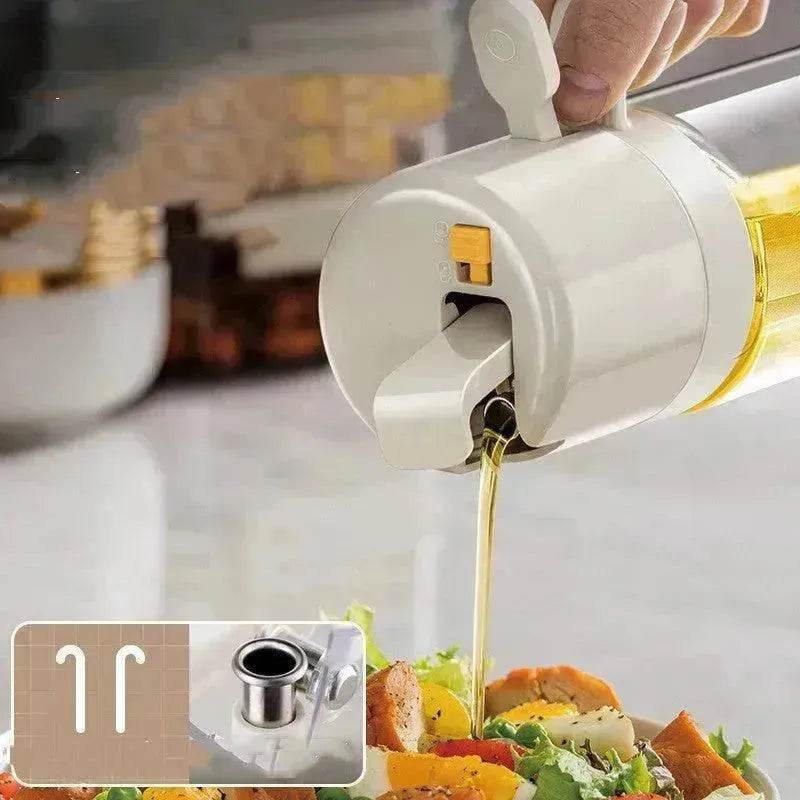 2 In 1 Oil Sprayer Bottle BBQ Cooking Oil Dispenser Olive Oil Pourers Sprayer Kitchen Baking Oil Mister Vinegar Bottle - www.Shopthatapp.com