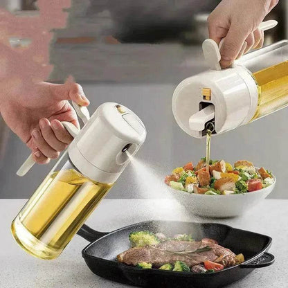 2 In 1 Oil Sprayer Bottle BBQ Cooking Oil Dispenser Olive Oil Pourers Sprayer Kitchen Baking Oil Mister Vinegar Bottle - www.Shopthatapp.com