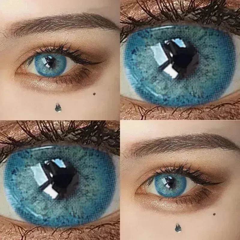 2 pieces Annual throw Russian girl blue color contacts lenses - www.Shopthatapp.com