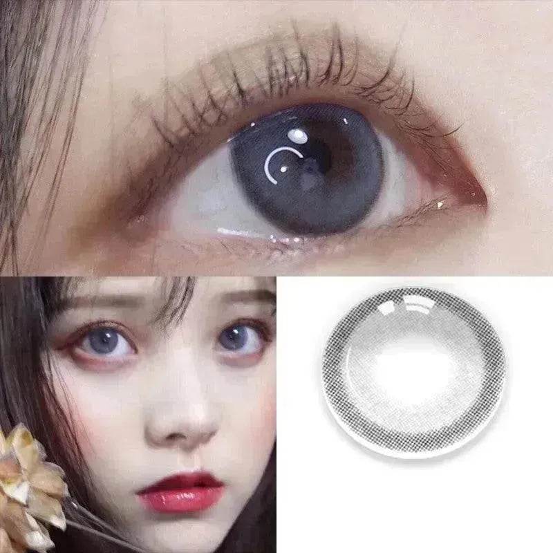 2 pieces Annual throw Russian girl blue color contacts lenses - www.Shopthatapp.com