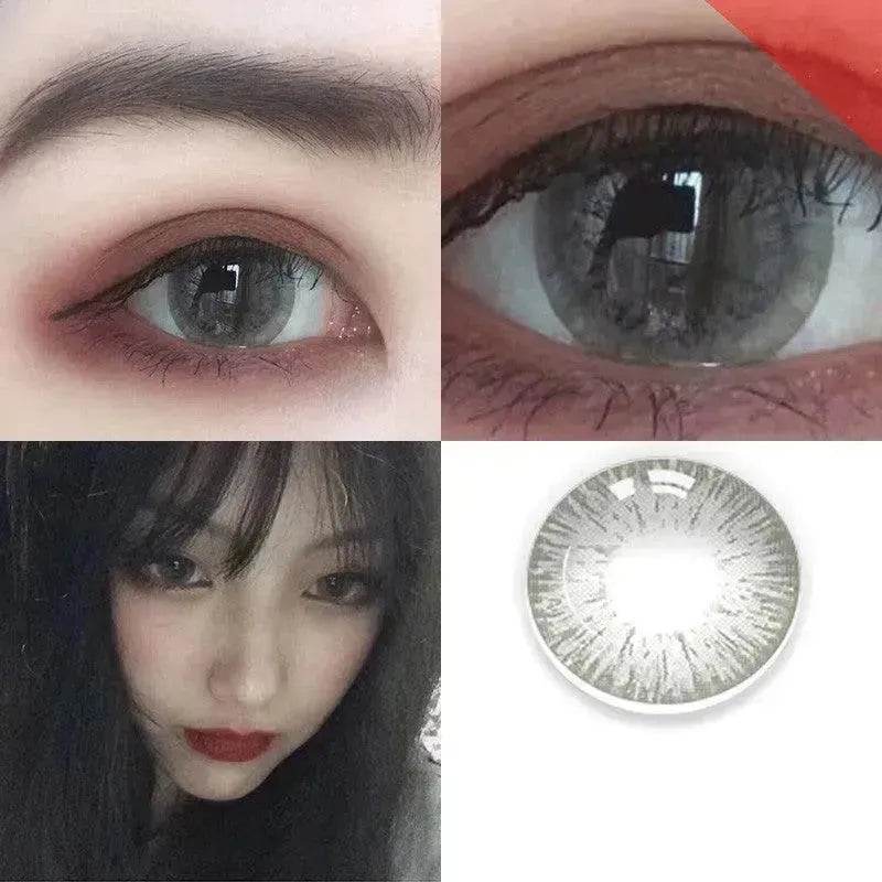 2 pieces Annual throw Russian girl blue color contacts lenses - www.Shopthatapp.com