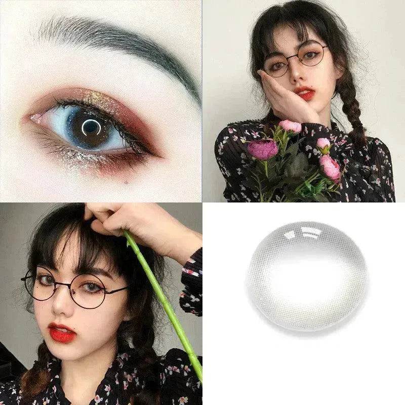 2 pieces Annual throw Russian girl blue color contacts lenses - www.Shopthatapp.com