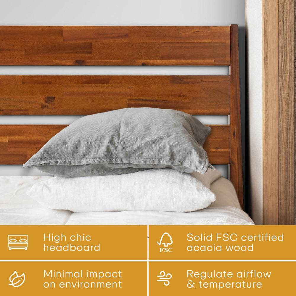 Emery Deluxe Wood Platform Bed Frame - www.Shopthatapp.com