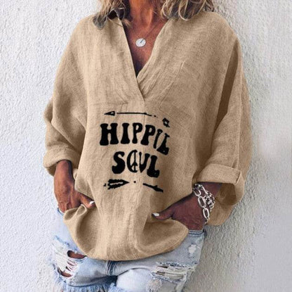 Casual Summer Cotton blend pocket women blouse  top - www.Shopthatapp.com